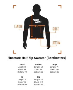 Finnmark Half Zip Sweater Dark Grey