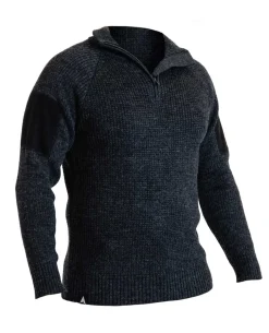 Finnmark Half Zip Sweater Dark Grey