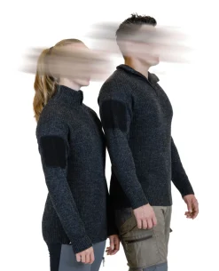Finnmark Half Zip Sweater Dark Grey