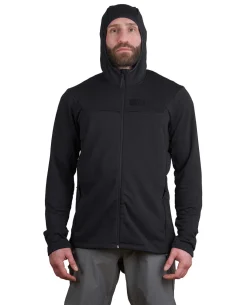 Fleece Hoody ES Black Schwarz