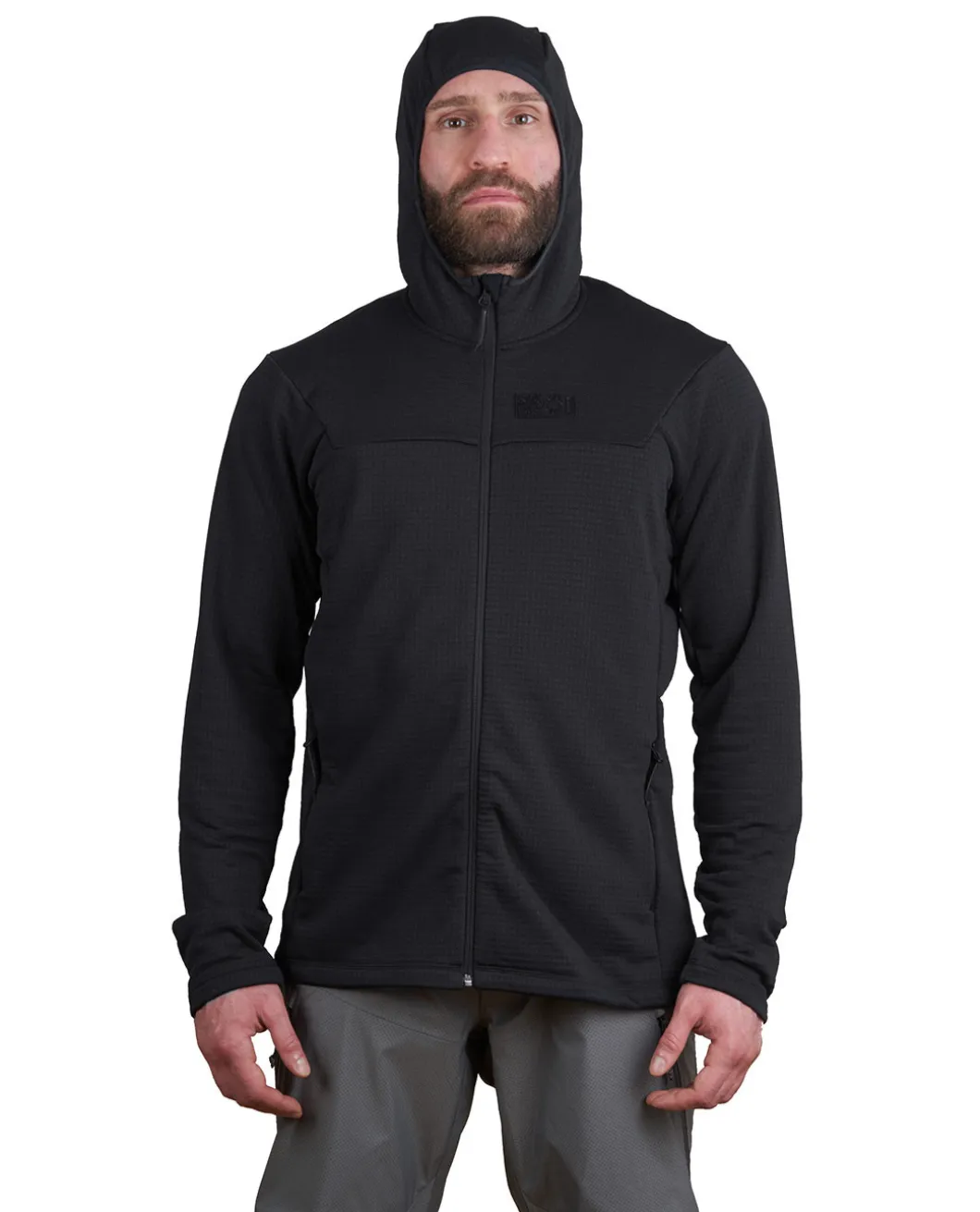 Fleece Hoody ES Black Schwarz
