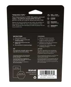 Gear Aid GORE-TEX Fabric Patches Black Schwarz
