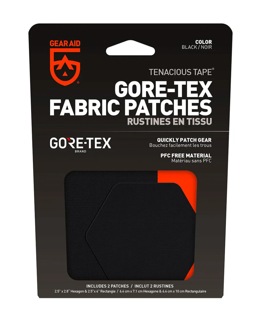 Gear Aid GORE-TEX Fabric Patches Black Schwarz