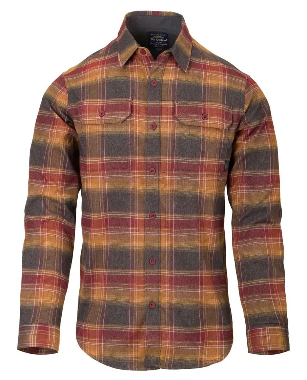GreyMan Shirt Amber Plaid