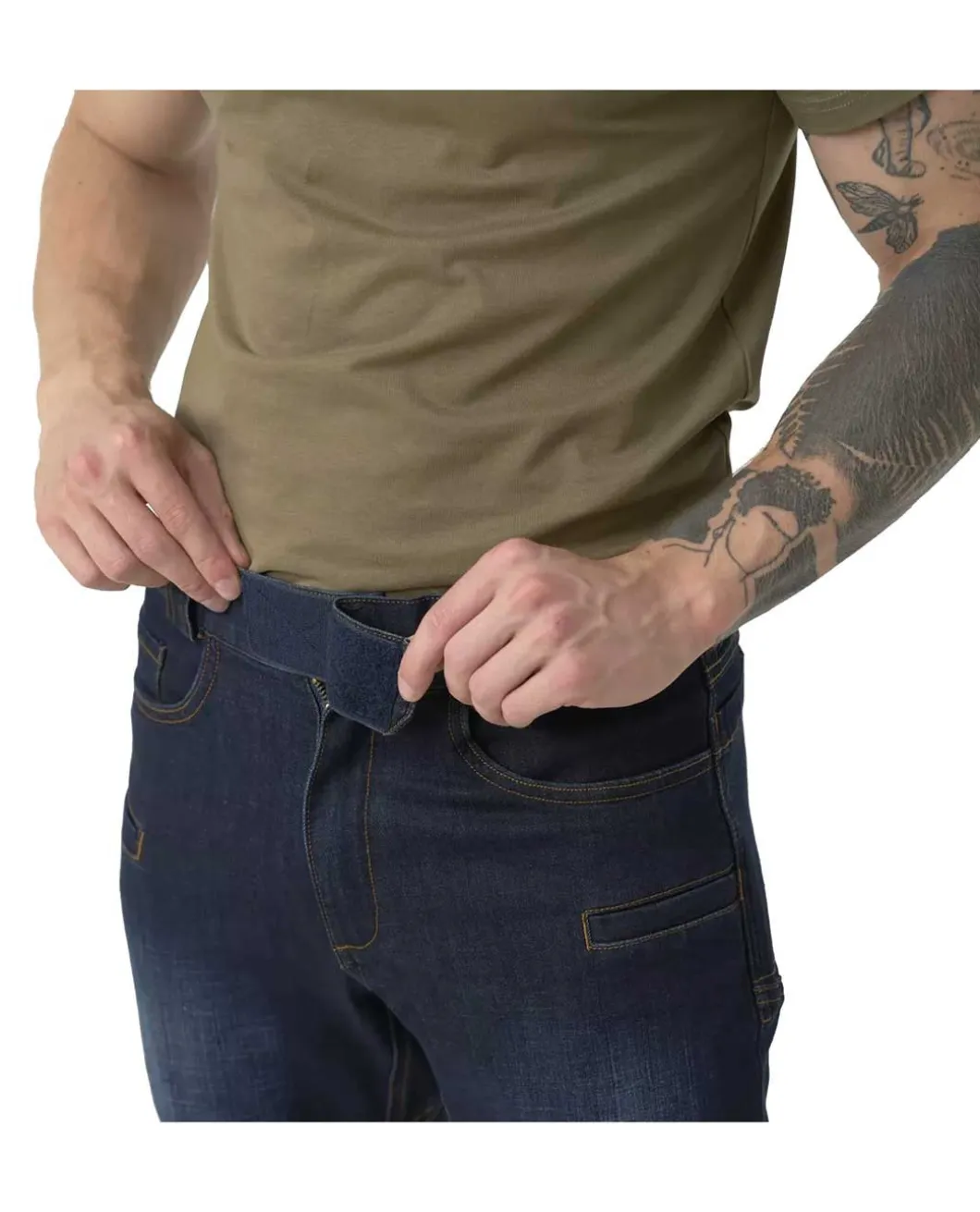 Greyman Tactical Jeans Slim Denim Mid Dark Blue