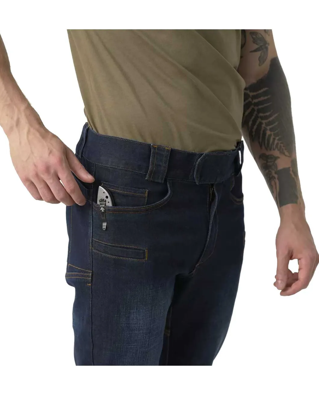 Greyman Tactical Jeans Slim Denim Mid Dark Blue