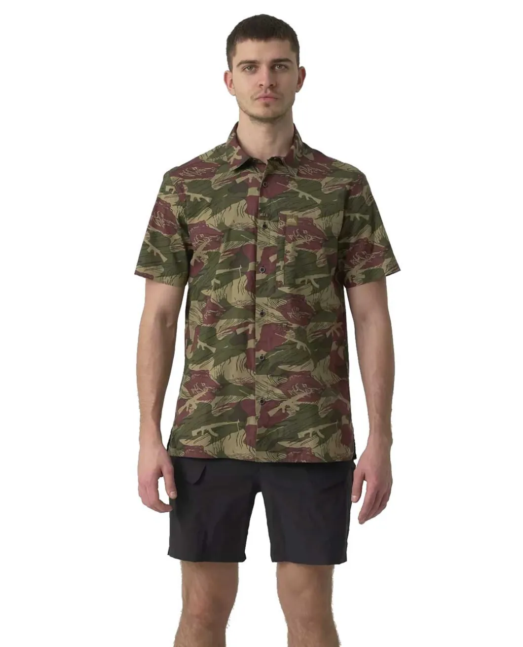 Hawaii Shirt Brushstroke Camo