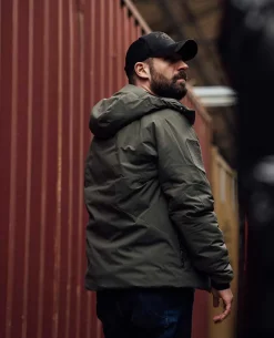 Heavy Insulation Hoody Olive Green