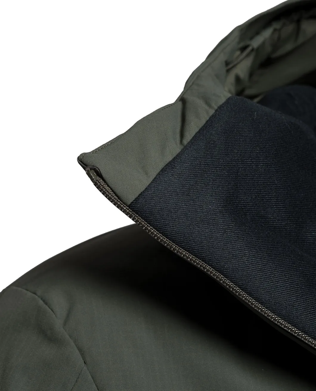 Heavy Insulation Hoody Olive Green