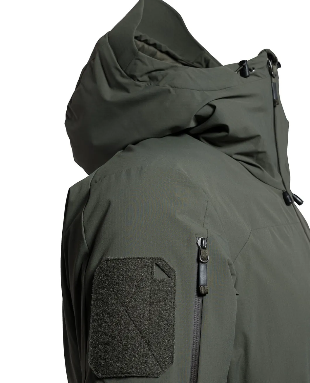 Heavy Insulation Hoody Olive Green