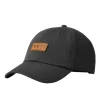 Leather Logo Badge Cap Black Schwarz