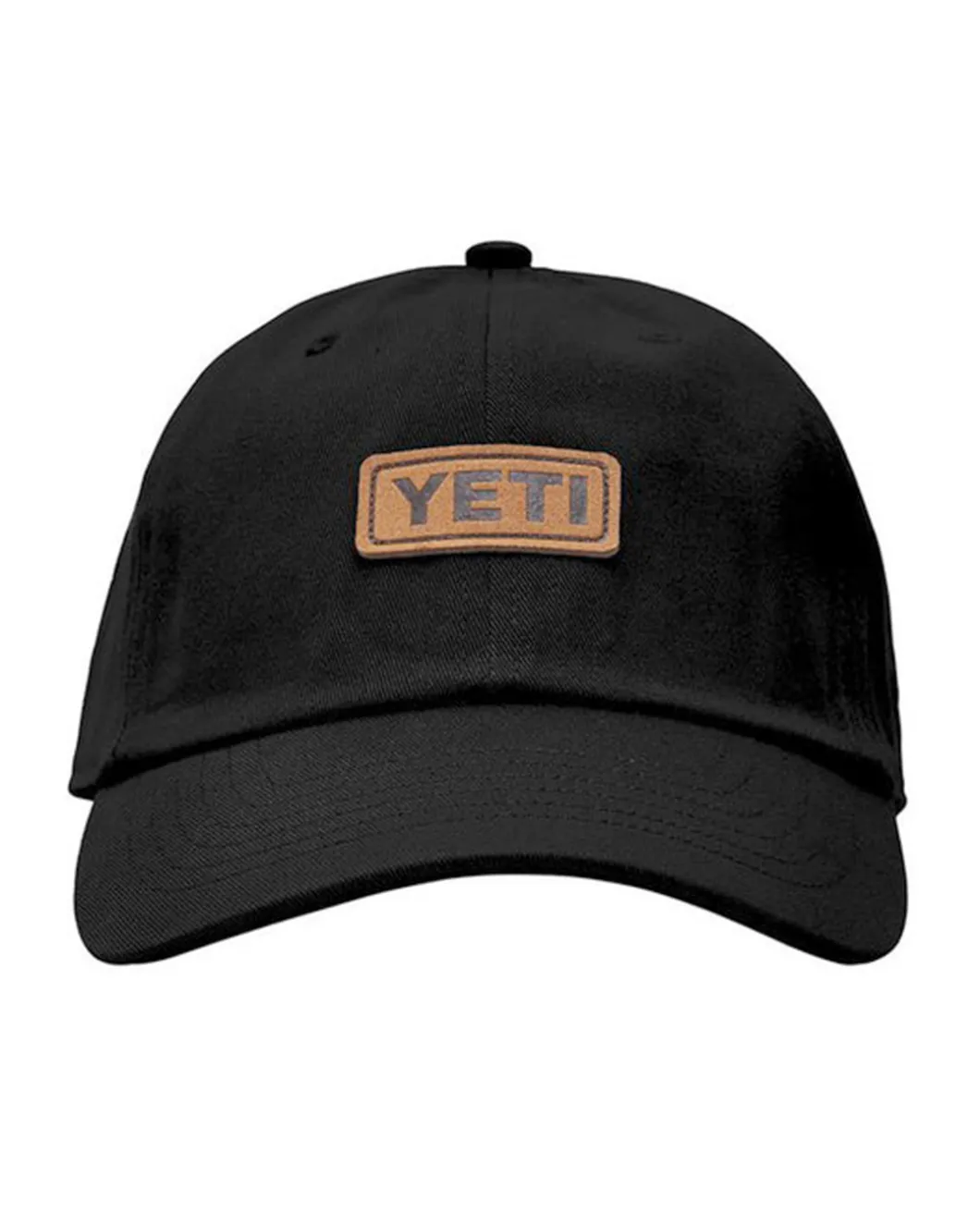 Leather Logo Badge Cap Black Schwarz