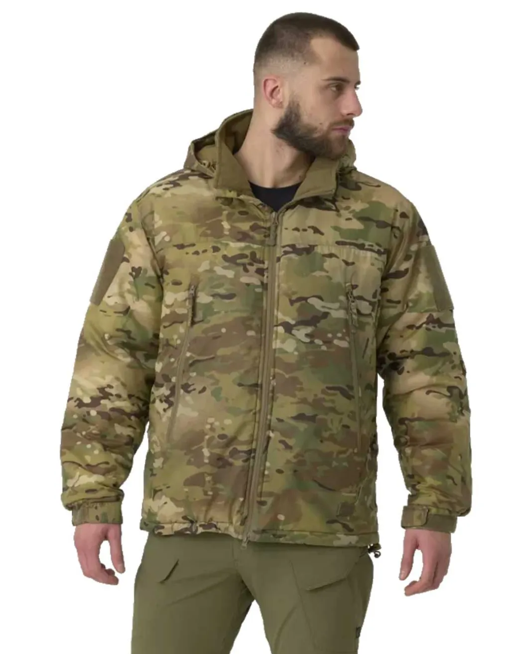 LEVEL 7 Lightweight Winter Jacket Climashield Multicam