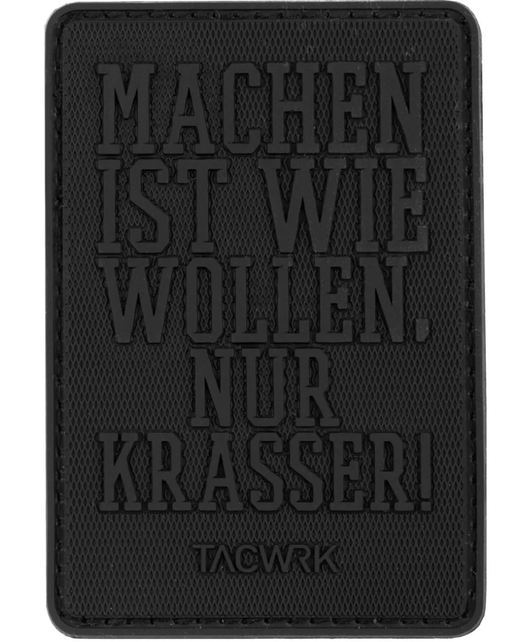 Machen-Wollen Patch PVC BlackOps Edition Schwarz