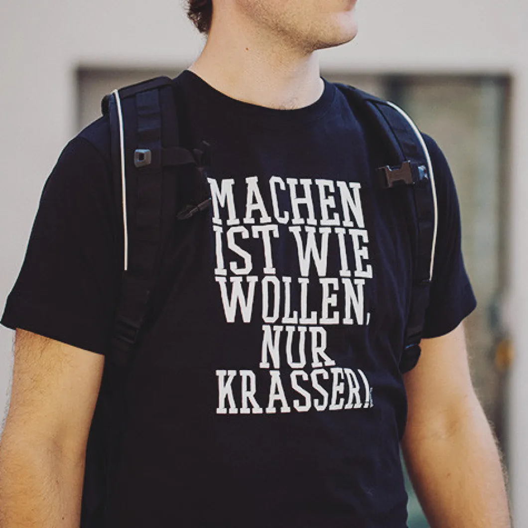 Machen Wollen Shirt Black Schwarz