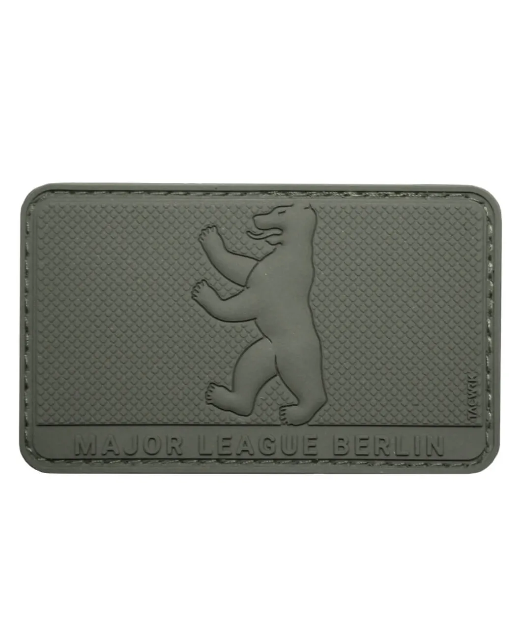Major League Berlin Bär Rubberpatch Oliv