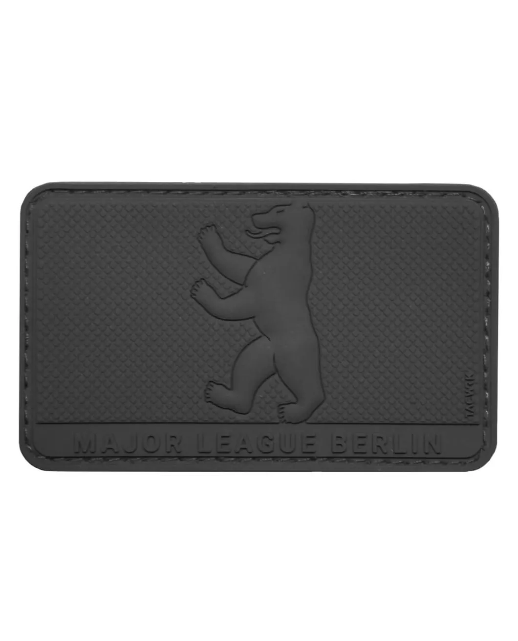 Major League Berlin Bär Rubberpatch Schwarz
