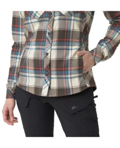Marigold Woman's Shirt True Grey Checkered