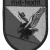 md-textil Patch Black Edition Schwarz