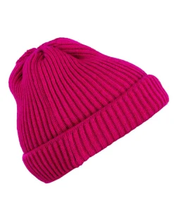 Merino Beanie Gerippt Bonbon