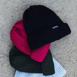 Merino Beanie Gerippt Bonbon