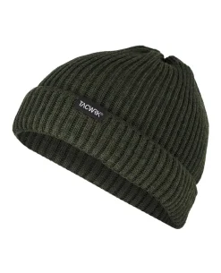 Merino Beanie Gerippt Oliv