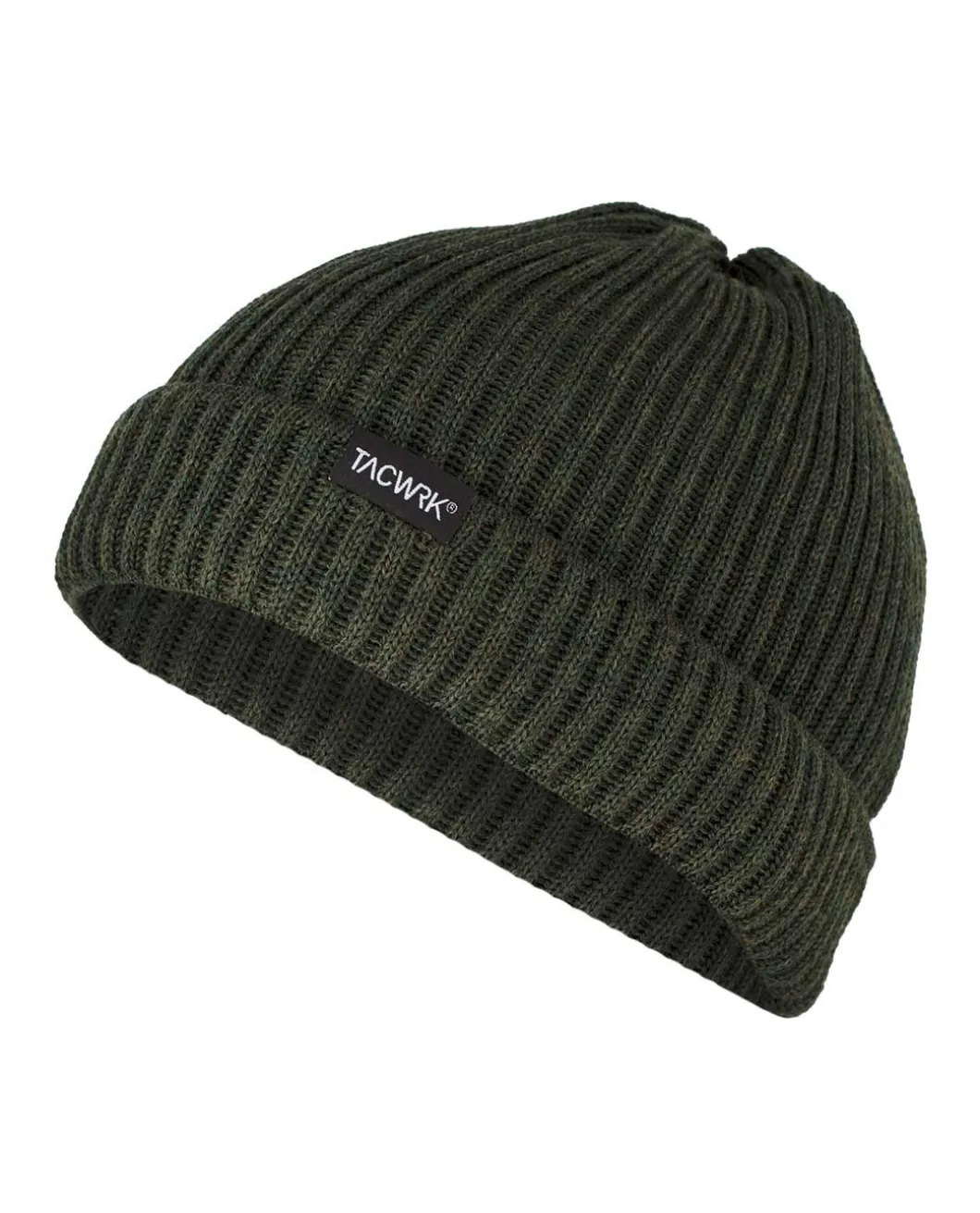 Merino Beanie Gerippt Oliv