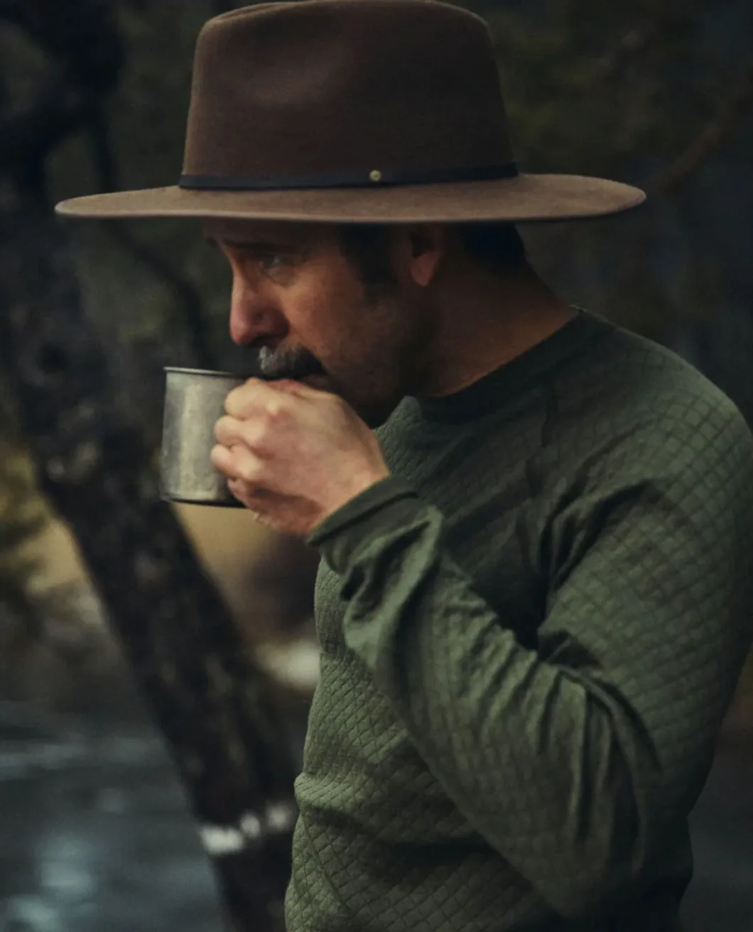 Merino Long Sleeve Shirt 3 in 1 Men Forest Green Oliv