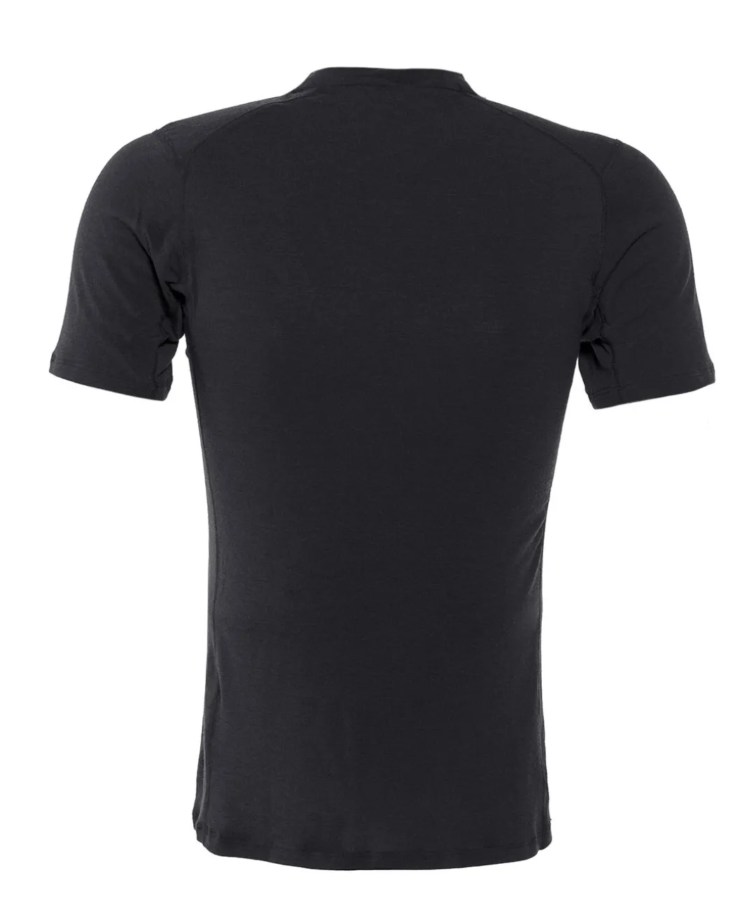 Merino Slim T-Shirt Black Schwarz