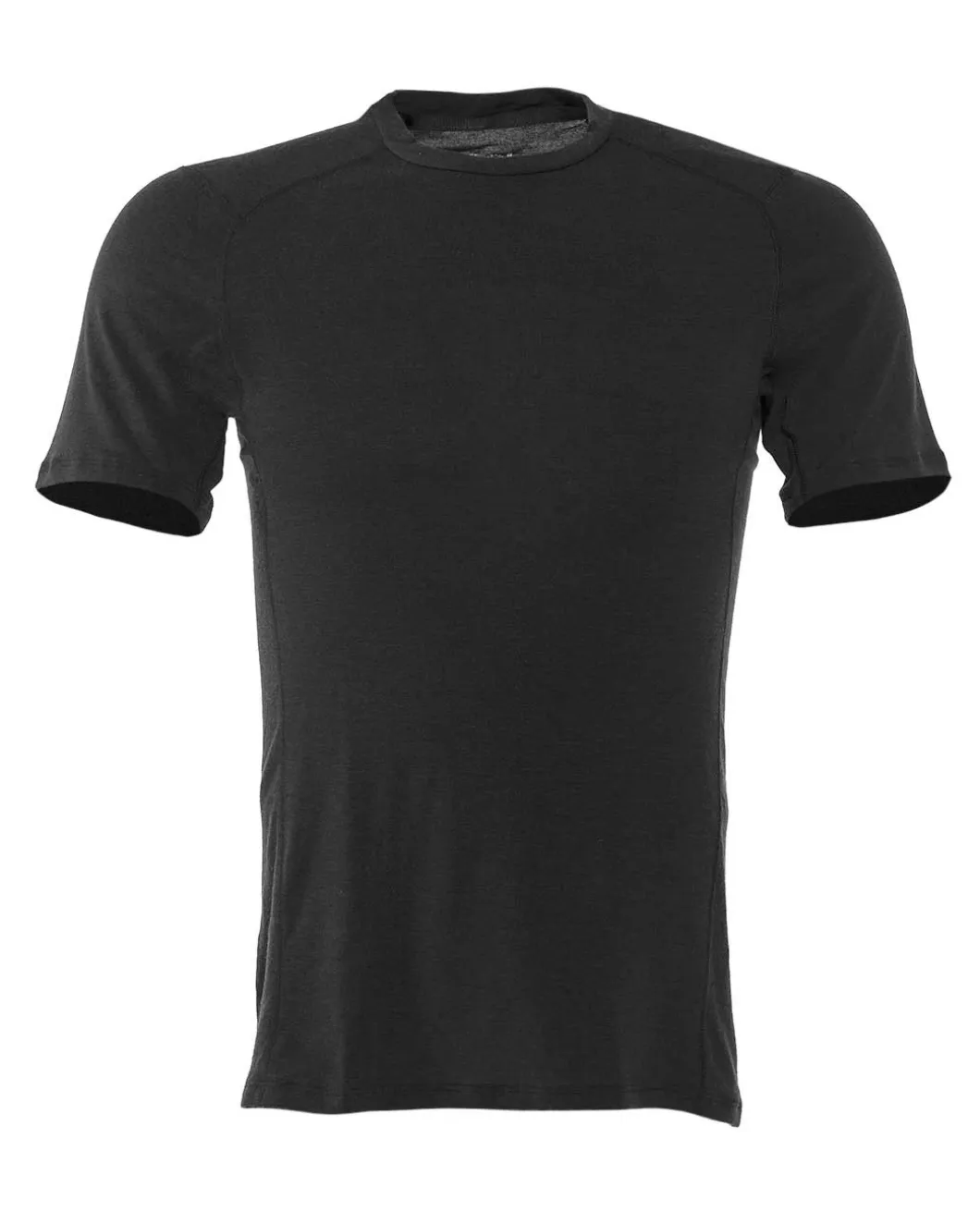 Merino Slim T-Shirt Black Schwarz