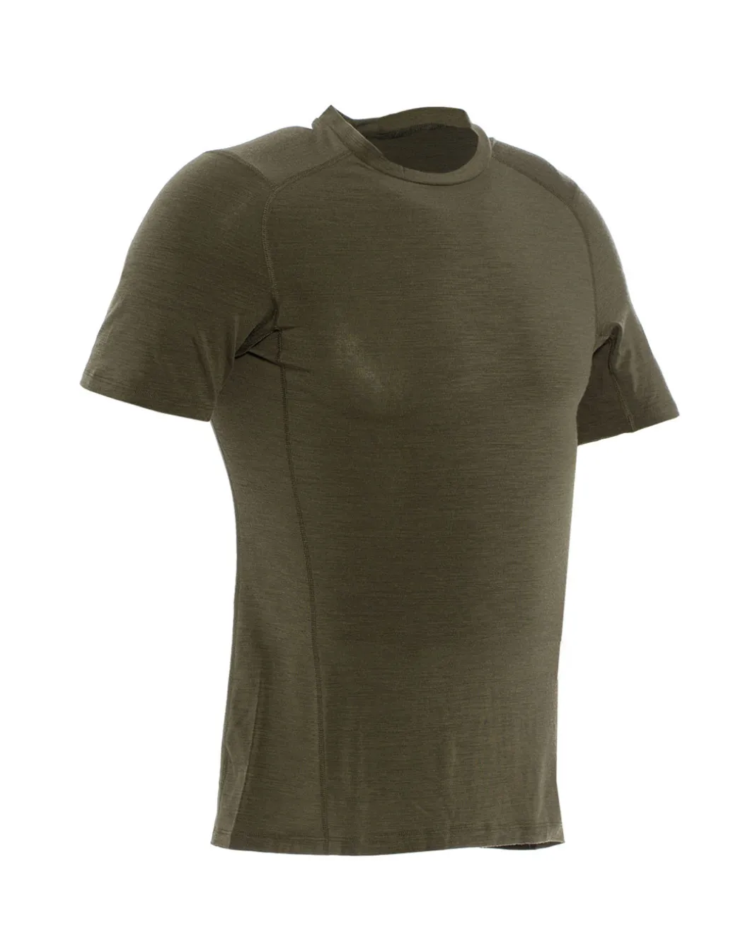 Merino Slim T-Shirt Olive Green