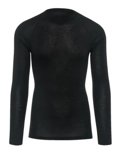 Merino WARM Long Sleeve Shirt Men Black Schwarz