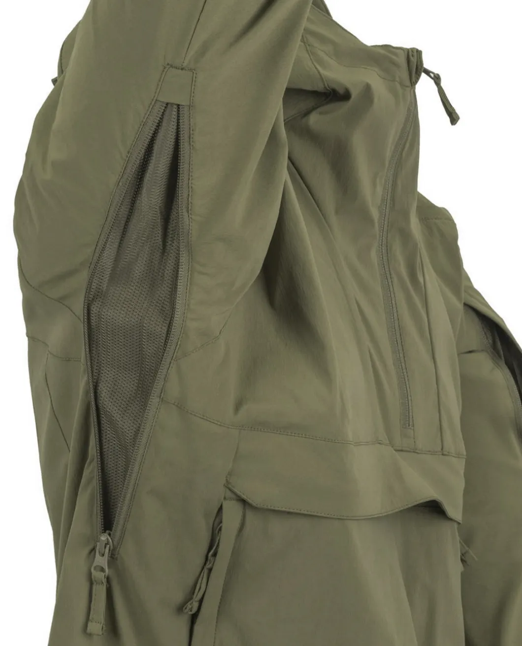 Mistral Anorak Jacket Soft Shell Adaptive Green