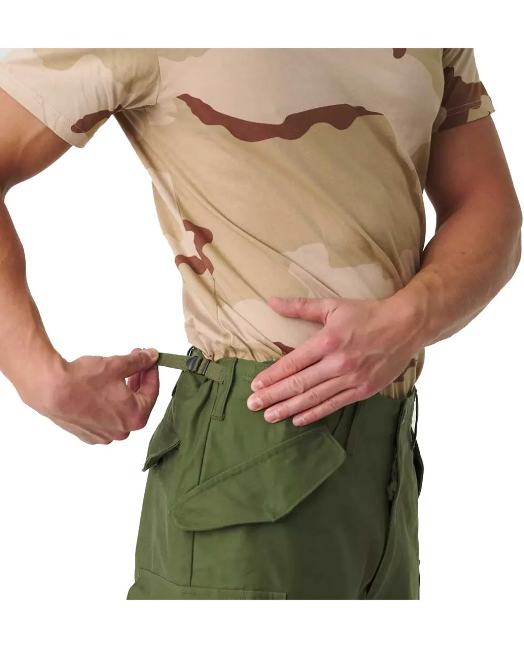 M65 Trousers NyCo Sateen Olive Green