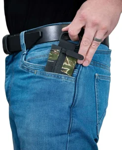 M.U.D. Blue Elastane Zipper Denim ZV 3.0