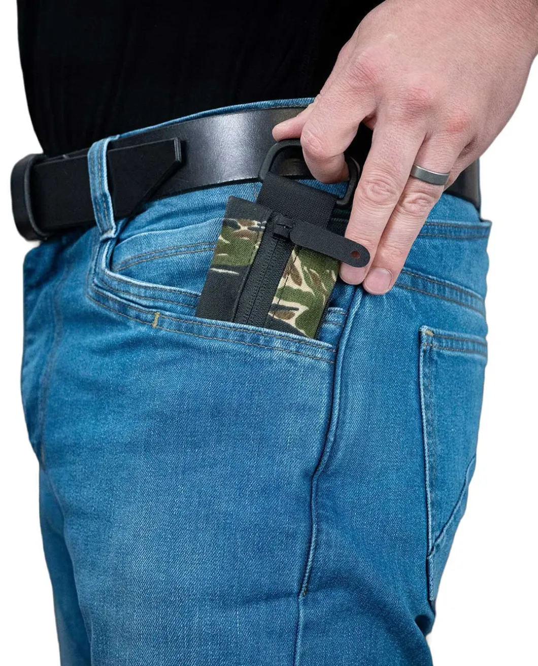 M.U.D. Blue Elastane Zipper Denim ZV 3.0