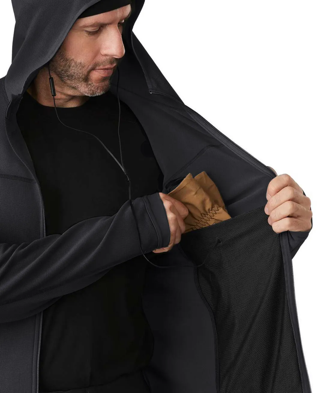 Naga Hoody Full Zip Men's (Gen2.1) Black Schwarz