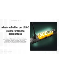 Nitecore EDC07 - 1500 Lumen MCT Schwarz