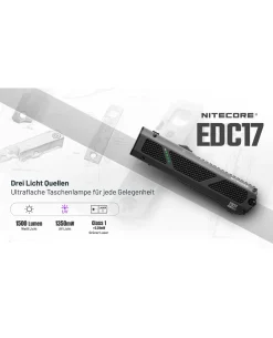 Nitecore EDC17 - 1500 Lumen UV und Laser