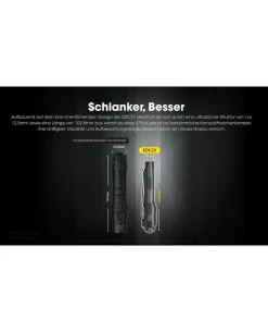Nitecore EDC23 Saber - 2500 Lumen