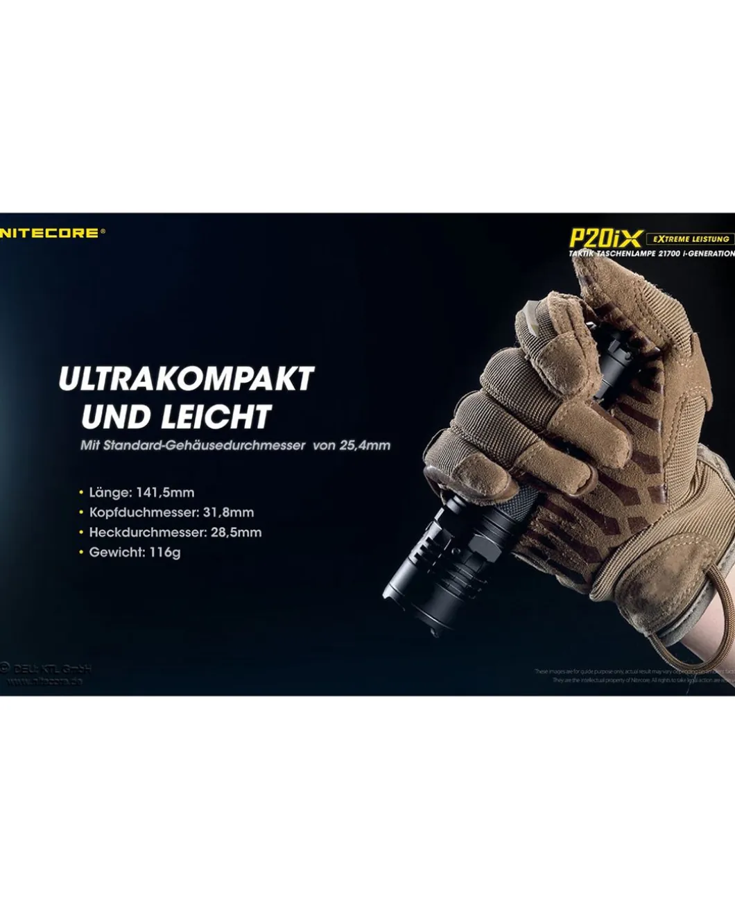 Nitecore P20iX - 4000 Lumen
