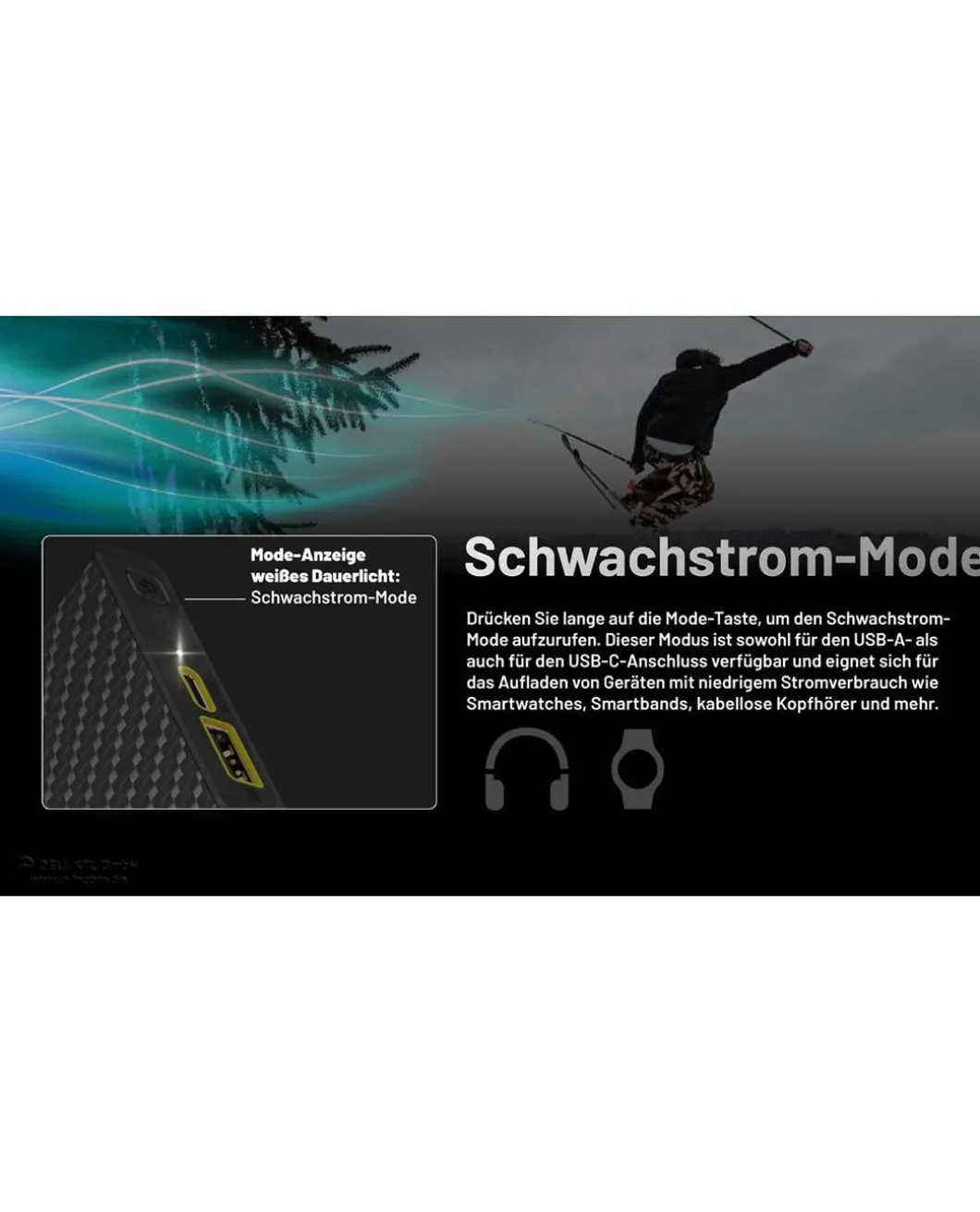 Nitecore Powerbank SUMMIT10000 - 10000mAh, Kältebeständig