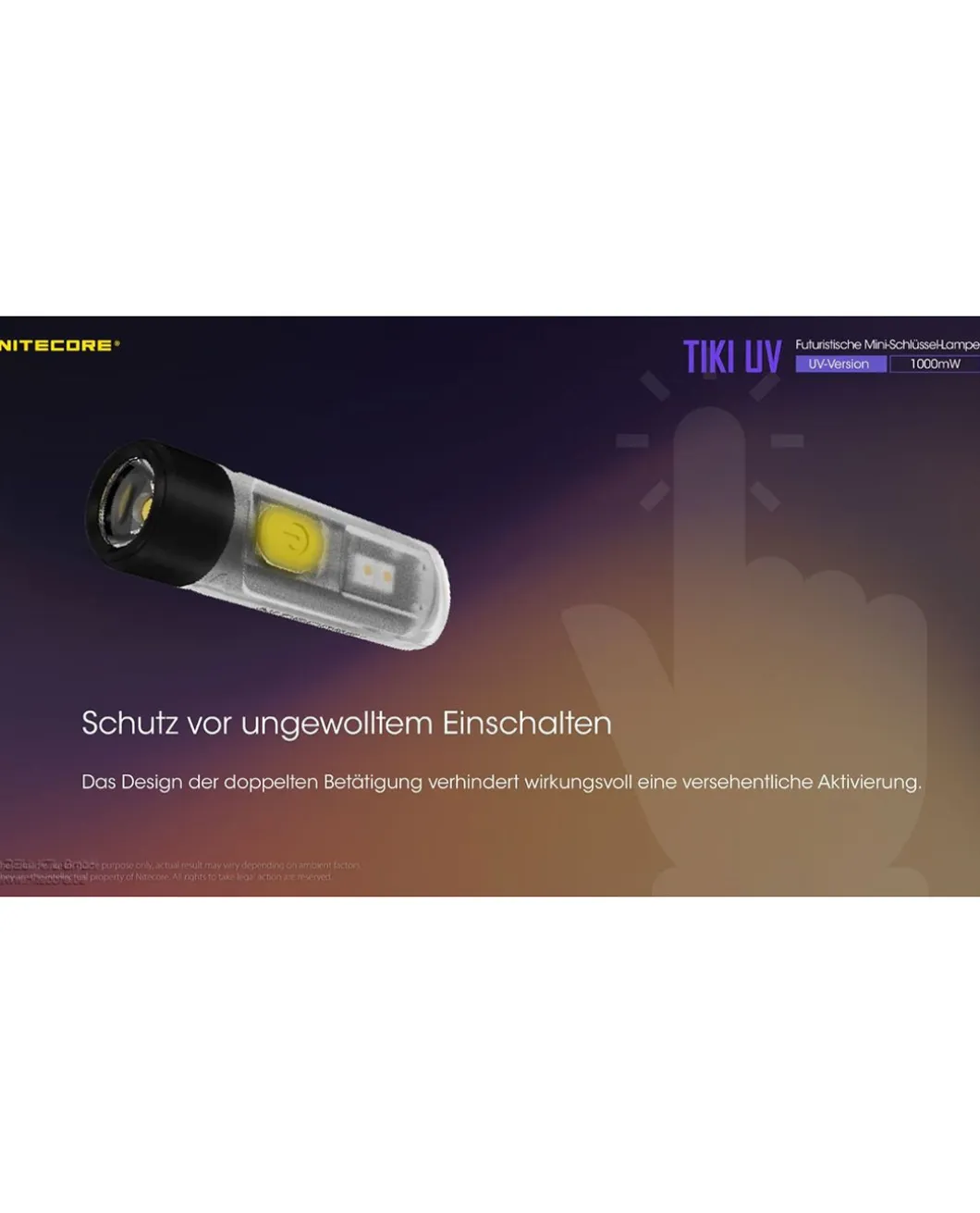 Nitecore TIKI UV - 1000mW
