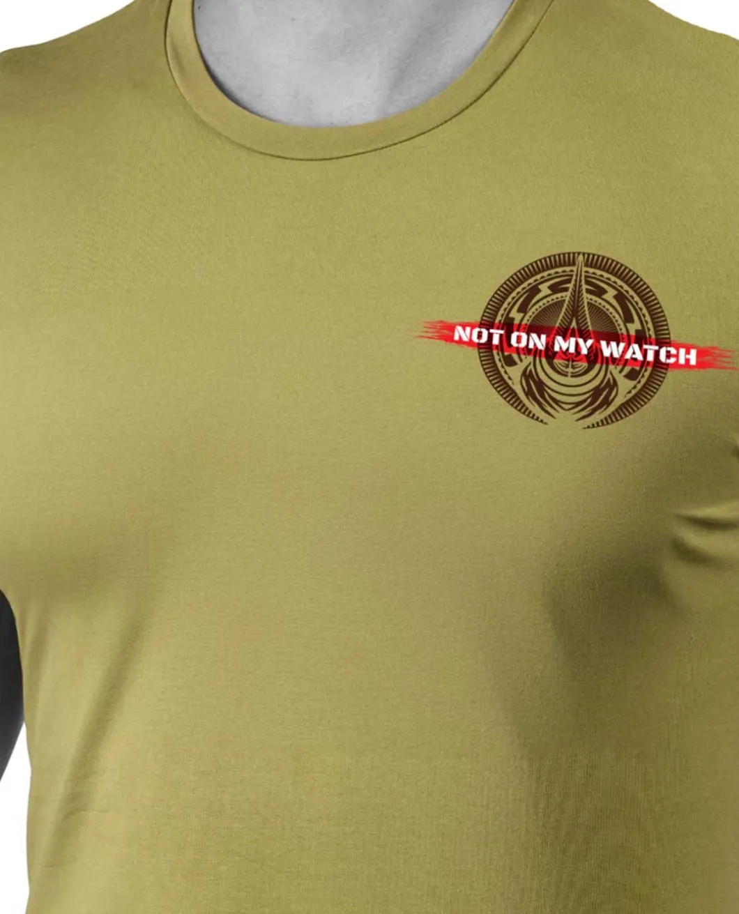 Not on my Watch Tee Moss Green