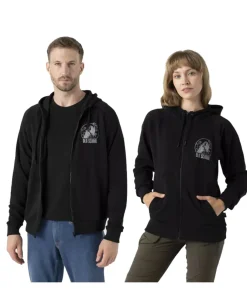 Old School Hoodie Fullzip Black Schwarz
