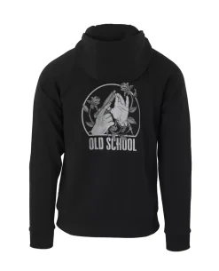 Old School Hoodie Fullzip Black Schwarz