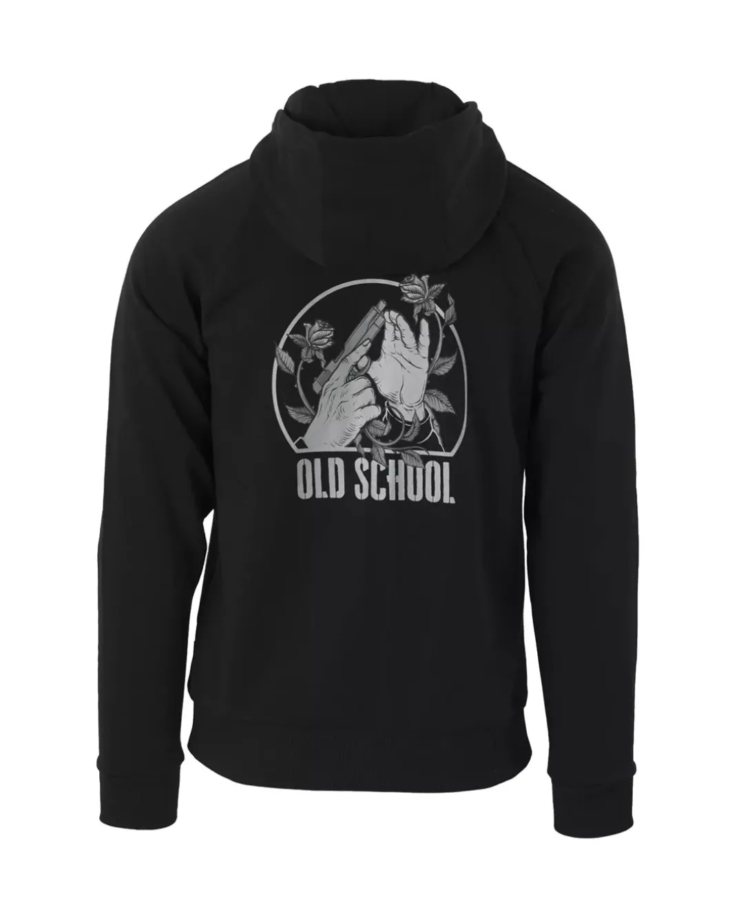 Old School Hoodie Fullzip Black Schwarz
