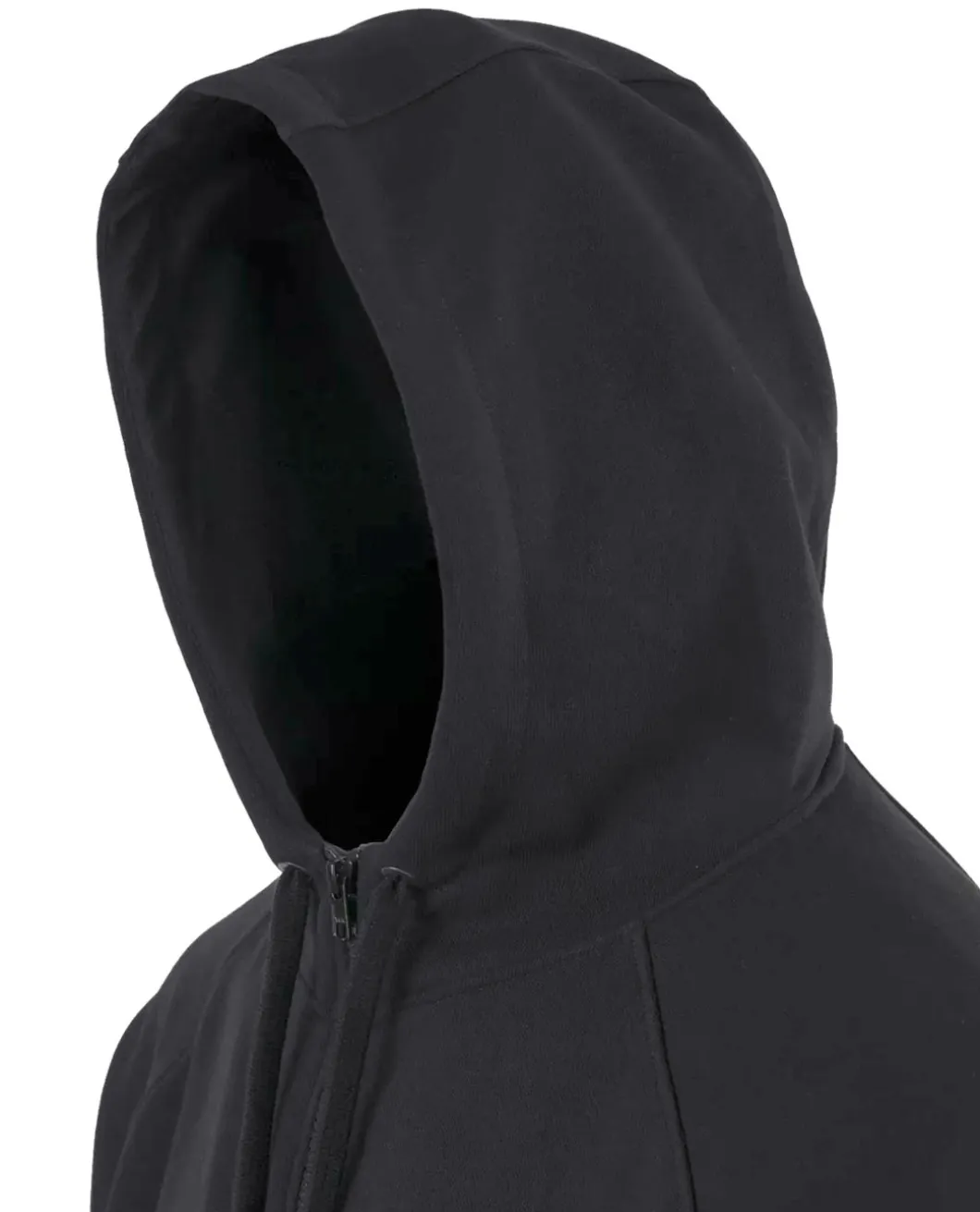 Old School Hoodie Fullzip Black Schwarz