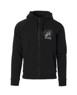 Old School Hoodie Fullzip Black Schwarz