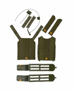Plattenträger abwerfbar-Set LT025/V-A2 M/L Steingrau